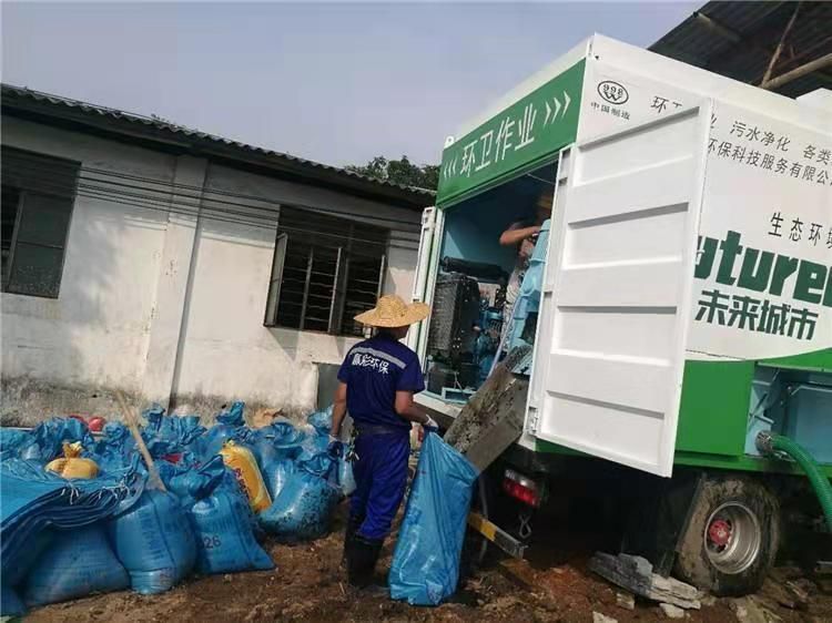 河池工业污泥压干处理